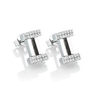 Orecchini Marcello Pane Donna Letters in Argento Zaffiro ORYL001 - ORYL001